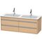 Duravit Waschtischunterbau KETHO 480x1270x475mm eiche natur