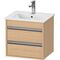 Duravit Waschtischunterbau Ketho Compact 410x500x412mm, 2 Schubkäste eiche natur