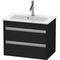 Duravit Waschtischunterbau KETHO COMPACT 480x600x385mm eiche schwarz