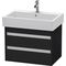 Duravit Waschtischunterbau KETHO 440x650mm eiche schwarz