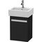 Duravit Waschtischunterbau Ketho 320x400x550mm Ans links eiche schwarz