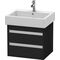 Duravit Waschtischunterbau KETHO 440x550x480mm eiche schwarz