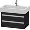 Duravit Waschtischunterbau KETHO 440x750x410mm eiche schwarz