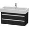 Duravit Waschtischunterbau KETHO 440x950x410mm eiche schwarz