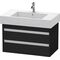 Duravit Waschtischunterbau KETHO 455x800x480mm eiche schwarz