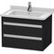 Duravit Waschtischunterbau KETHO 465x650x480mm eiche schwarz
