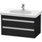 Duravit Waschtischunterbau KETHO 465x800x480mm eiche schwarz