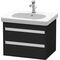 Duravit Waschtischunterbau KETHO 455x600x480mm eiche schwarz
