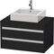 Duravit Waschtischunterbau KETHO 550x800x496mm eiche schwarz