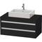 Duravit Waschtischunterbau KETHO 550x1000x496mm eiche schwarz