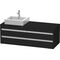 Duravit Waschtischunterbau KETHO 550x1400x496mm Be links eiche schwarz