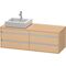Duravit Waschtischunterbau KETHO 550x1400x496mm Becken links eiche natur