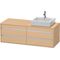 Duravit Waschtischunterbau KETHO 550x1400x496mm Becken rechts eiche natur