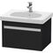 Duravit Waschtischunterbau KETHO 455x600x410mm eiche schwarz