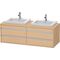 Duravit Waschtischunterbau KETHO 550x1400x496mm eiche natur