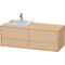 Duravit Waschtischunterbau KETHO 550x1400x496mm WT links eiche natur