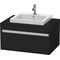 Duravit Waschtischunterbau KETHO 550x800x426mm eiche schwarz