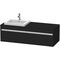 Duravit Waschtischunterbau KETHO 550x1400x426mm WT links eiche schwarz