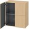 Duravit Halbhochschrank L-CUBE 700x363x800mm eiche natur