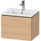 Duravit WTU Compact L-CUBE 400x520x421mm, 1 Auszug eiche natur
