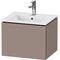Duravit WTU Compact L-CUBE 400x520x421mm, 1 Auszug basalt matt