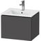 Duravit WTU Compact L-CUBE 400x520x421mm, 1 Auszug graphit matt