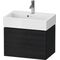 Duravit WTU Compact L-CUBE 394x584x391mm, 1 Auszug eiche schwarz