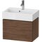 Duravit WTU Compact L-CUBE 394x584x391mm, 1 Auszug nussbaum dunkel