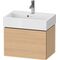Duravit WTU Compact L-CUBE 394x584x391mm, 1 Auszug eiche natur