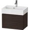 Duravit WTU Compact L-CUBE 394x584x391mm 1 Az nussbaum gebürstet