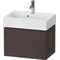 Duravit WTU Compact L-CUBE 394x584x391mm 1 Az Ei dunkel gebürstet