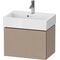Duravit WTU Compact L-CUBE 394x584x391mm, 1 Auszug leinen