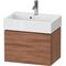 Duravit WTU Compact L-CUBE 394x584x391mm, 1 Auszug nussbaum natur