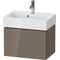 Duravit WTU Compact L-CUBE 394x584x391mm 1 Az fla grey hochglanz