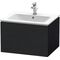 Duravit Waschtischunterbau L-CUBE 620x481x400mm eiche schwarz