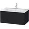 Duravit Waschtischunterbau L-CUBE 820x481x400mm eiche schwarz