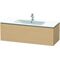 Duravit Waschtischunterbau L-CUBE 1220x481x400mm eiche natur