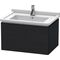 Duravit Waschtischunterbau L-CUBE 469x670x408mm eiche schwarz