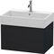 Duravit Waschtischunterbau L-CUBE 394x684x459mm eiche schwarz