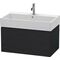 Duravit Waschtischunterbau L-CUBE 394x784x459mm eiche schwarz