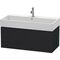 Duravit Waschtischunterbau L-CUBE 394x984x459mm eiche schwarz