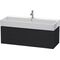 Duravit Waschtischunterbau L-CUBE 394x1184x459mm eiche schwarz