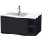 Duravit Waschtischunterbau L-CUBE 400x820x481mm Becken links eiche schwarz