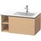 Duravit Waschtischunterbau L-CUBE 400x820x481mm, Becken rechts eiche natur
