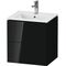 Duravit WTU Compact L-CUBE 550x520x421mm 2 Schubk schwarz hochglanz