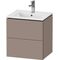 Duravit WTU Compact L-CUBE 550x520x421mm, 2 Schubkästen basalt matt