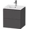 Duravit WTU Compact L-CUBE 550x520x421mm 2 Schubkästen graphit matt