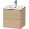 Duravit WTU Compact L-CUBE 550x520x421mm 2 Schubk mediterrane eiche
