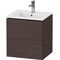 Duravit WTU Compact L-CUBE 550x520x421mm 2 Schubk Ei du gebürstet