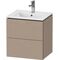 Duravit WTU Compact L-CUBE 550x520x421mm, 2 Schubkästen leinen